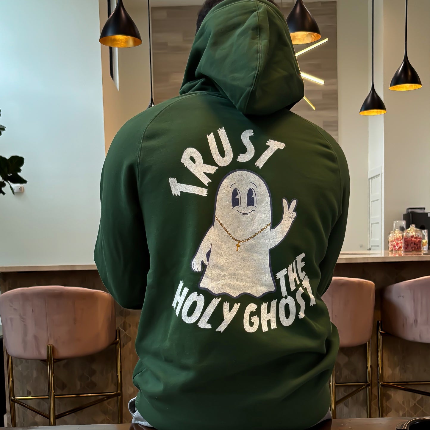 Trust The Ghost - Forest Green